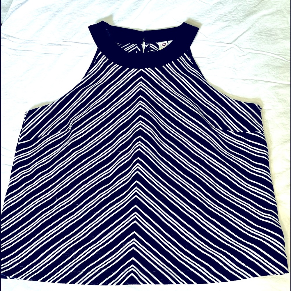 Navy blue top Dolan brand from Anthropology. Brand new with tags size L